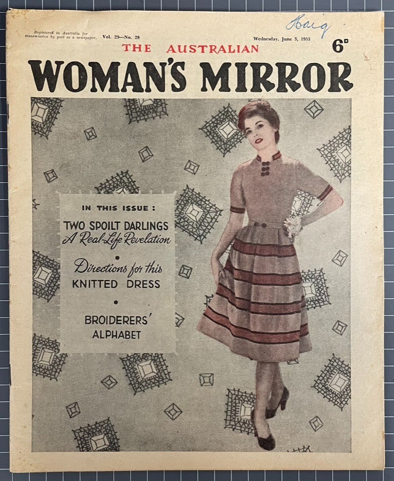 THE AUSTRALIAN WOMAN'S MIRROR VOL. 29 #28 INCLUDES THE PHANTOM COMIC 1953