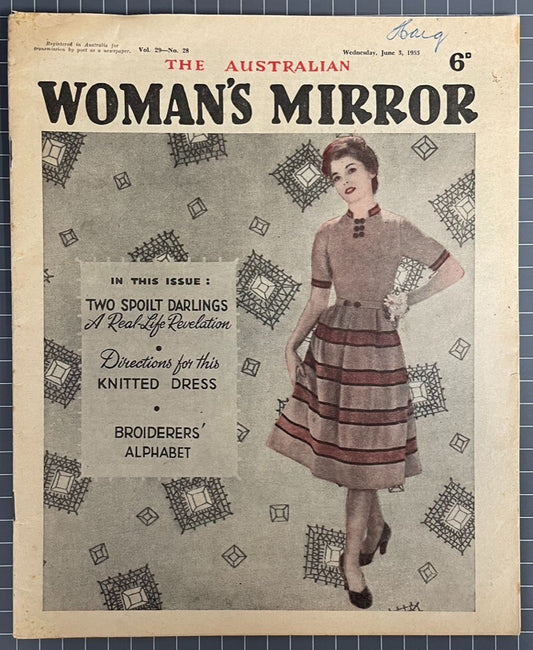 THE AUSTRALIAN WOMAN'S MIRROR VOL. 29 #28 INCLUDES THE PHANTOM COMIC 1953