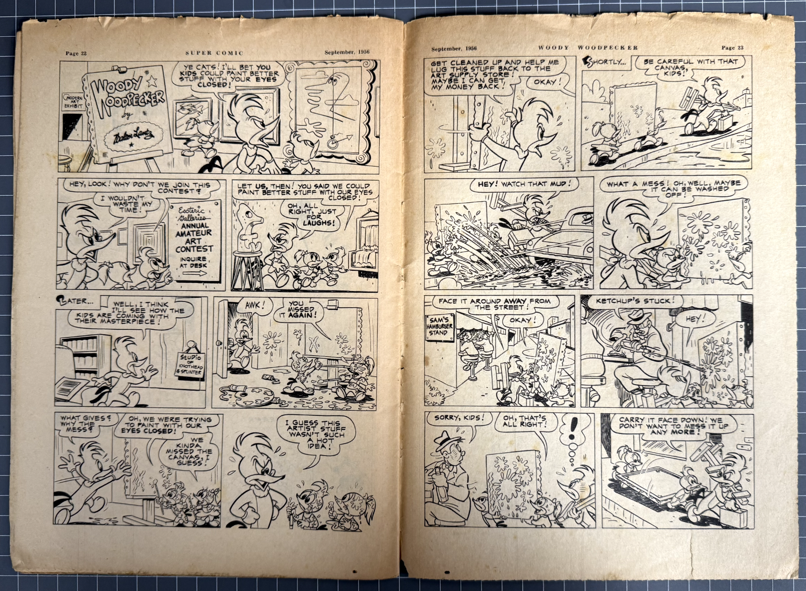 SUPERCOMIC SERIES #95 "WOODY WOODPECKER" SHAKESPEARE HEAD PRESS AUSTRALIAN 1956