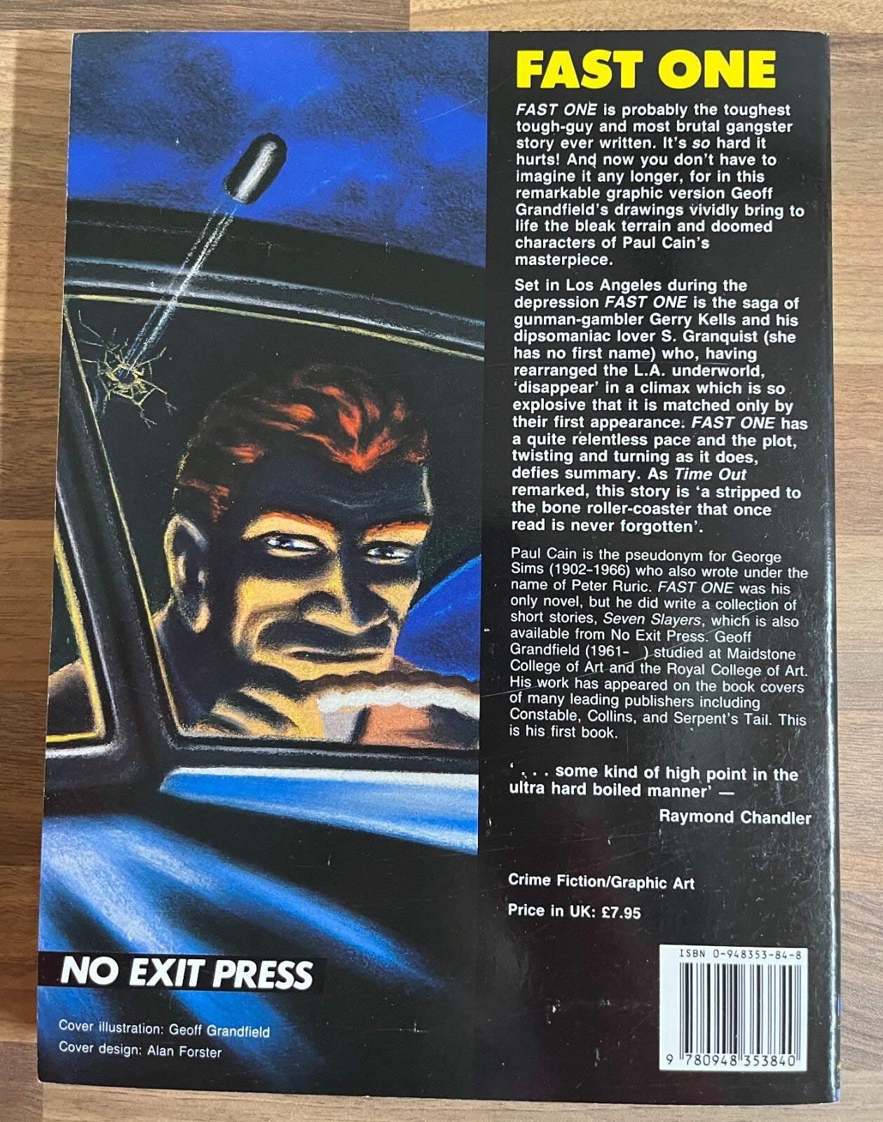 FAST ONE: GRAPHIC NOVEL by Geoff Grandfield, Story by Paul Cain 1st Ed/1st Print