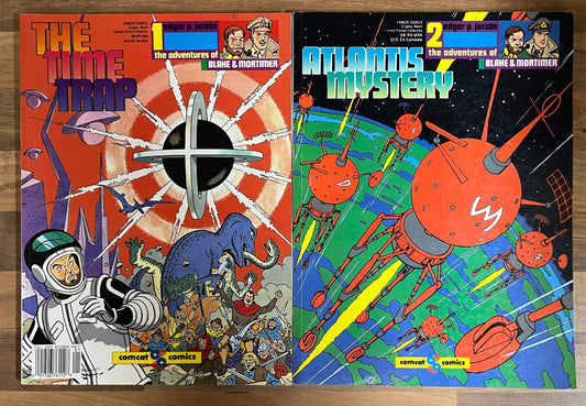 The Adventures of Blake & Mortimer #1-2 Time Trap, Atlantis Mystery  E. Jacobs