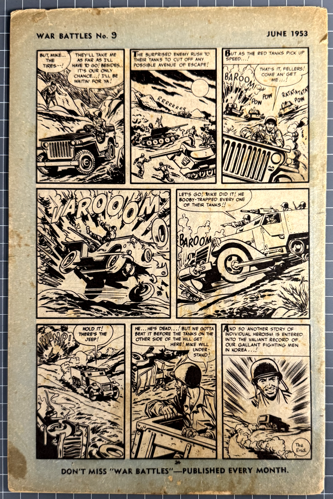 WAR BATTLES #9 RED CIRCLE PRESS AUSTRALIAN PRE-DECIMAL COMIC 1953