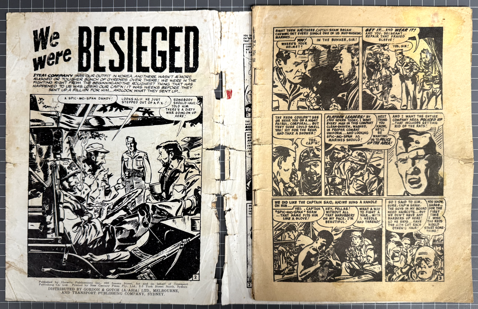 BATTLE ACTION #28 HORWITZ PUBLICATIONS AUSTRALIAN COMIC PRE-DECIMAL 1956