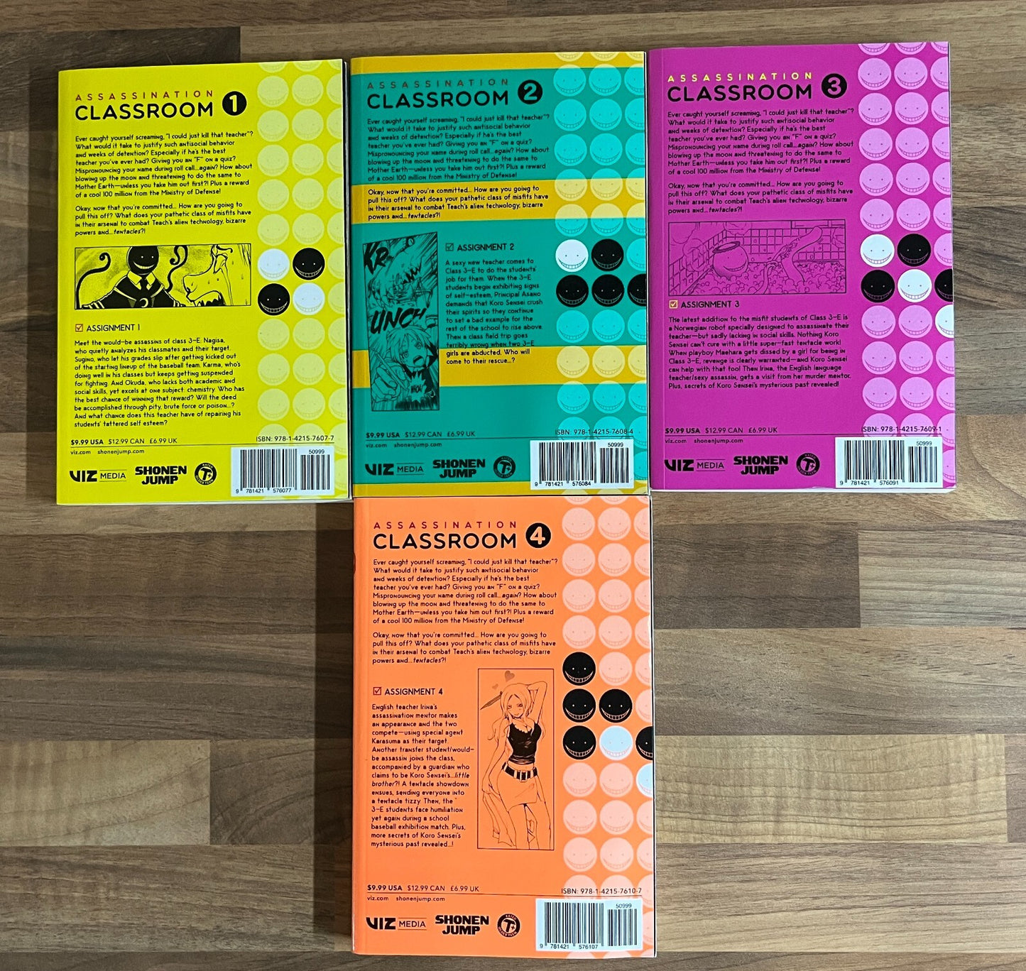 Assassination Classroom Vol. 1-4 by Yusei Matsui ENGLISH Manga