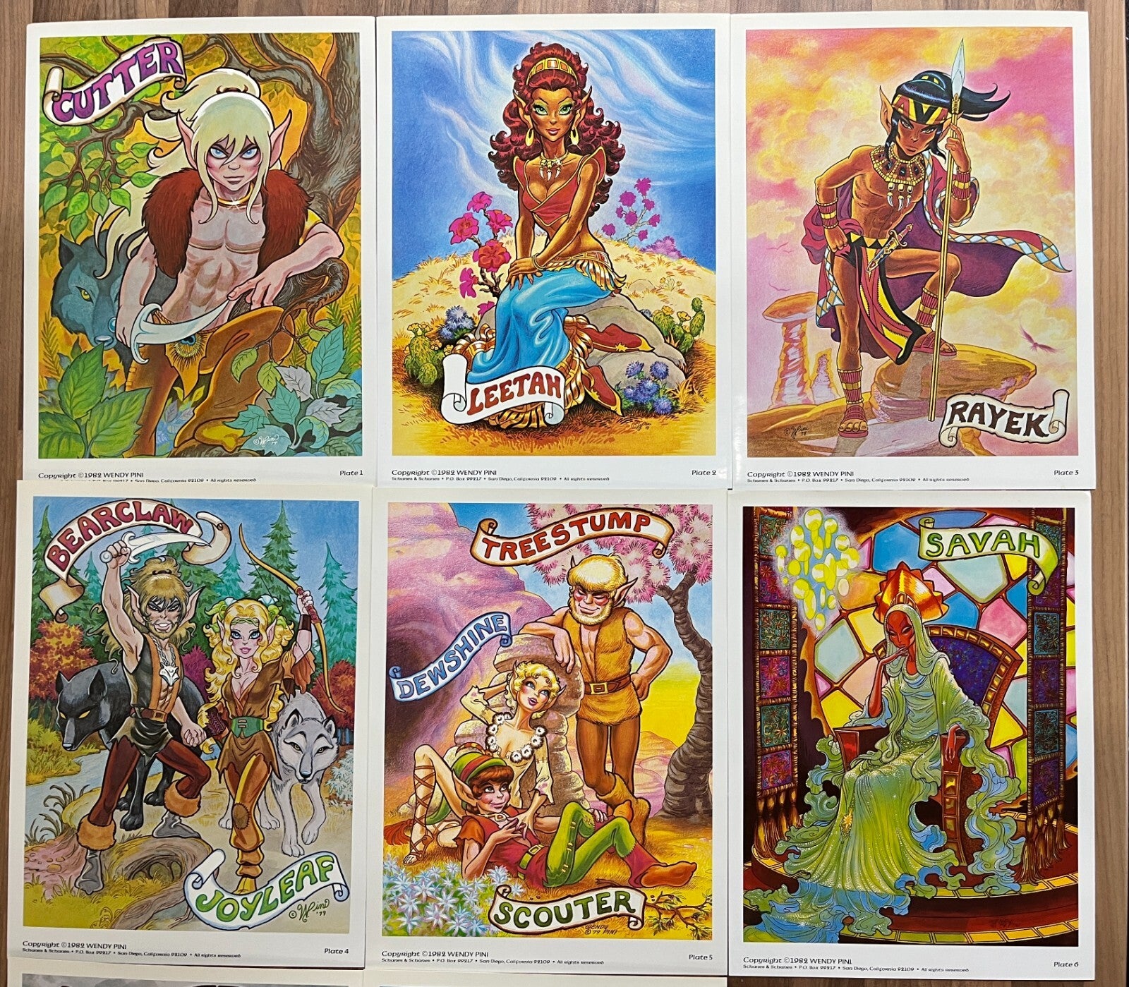 ELFQUEST III PORTFOLIO GALLERY 12 PRINTS BY WENDY PINI