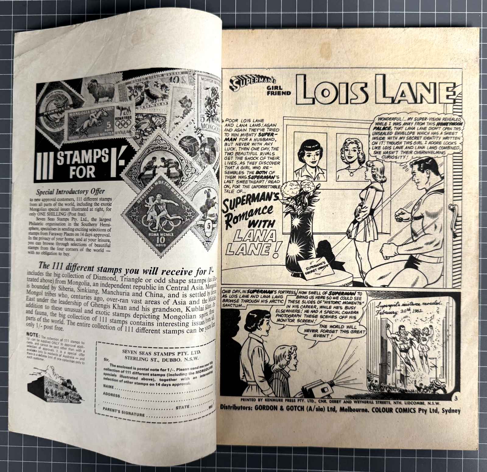 SUPERMAN PRESENTS WORLD'S FINEST 11 COLOUR COMICS AUSTRALIAN DC PRE-DECIMAL 1966