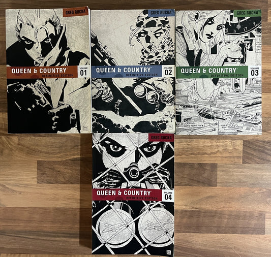 QUEEN & COUNTRY DEFINITIVE EDITION VOL. 1-4 SET GREG RUCKA
