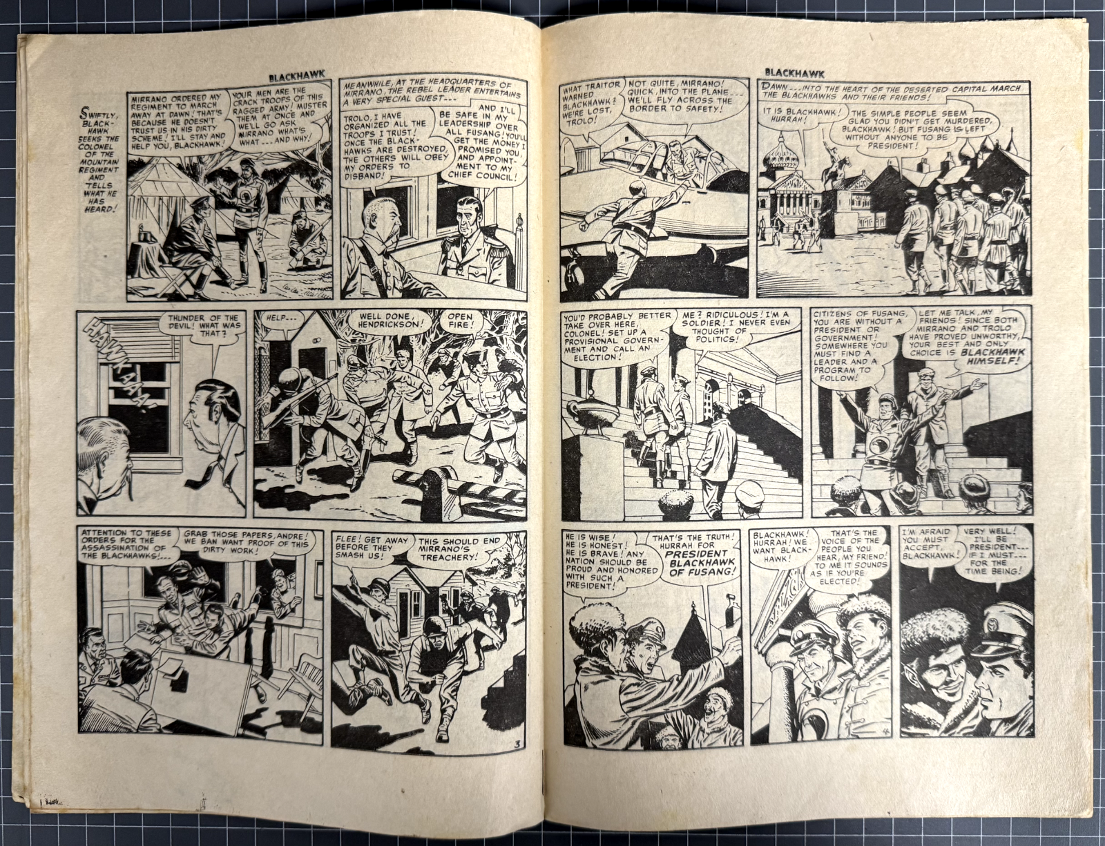 BLACKHAWK COMIC #39 YOUNG'S MERCHANDISING AUSTRALIAN COMIC PRE-DECIMAL 1952