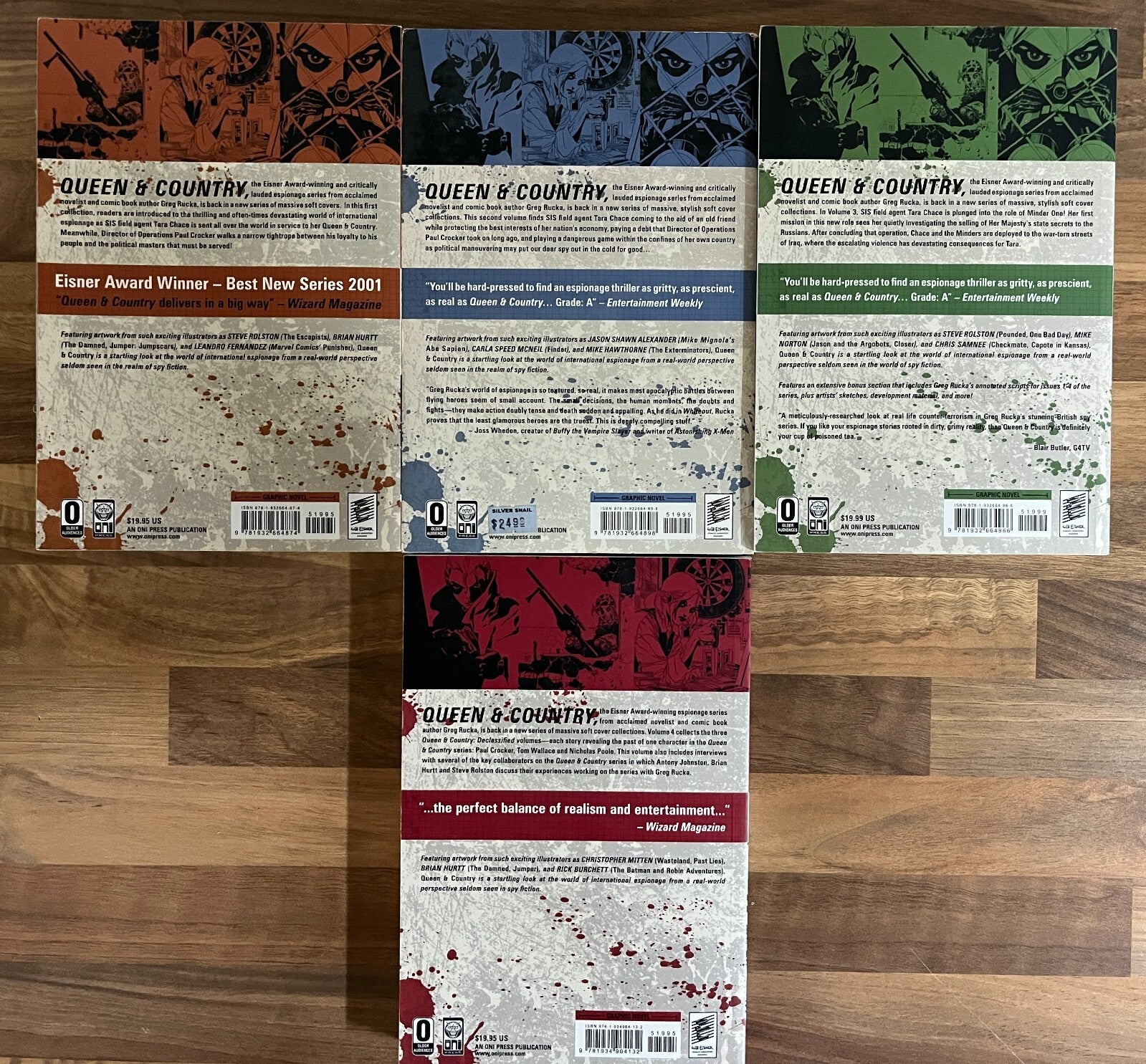 QUEEN & COUNTRY DEFINITIVE EDITION VOL. 1-4 SET GREG RUCKA