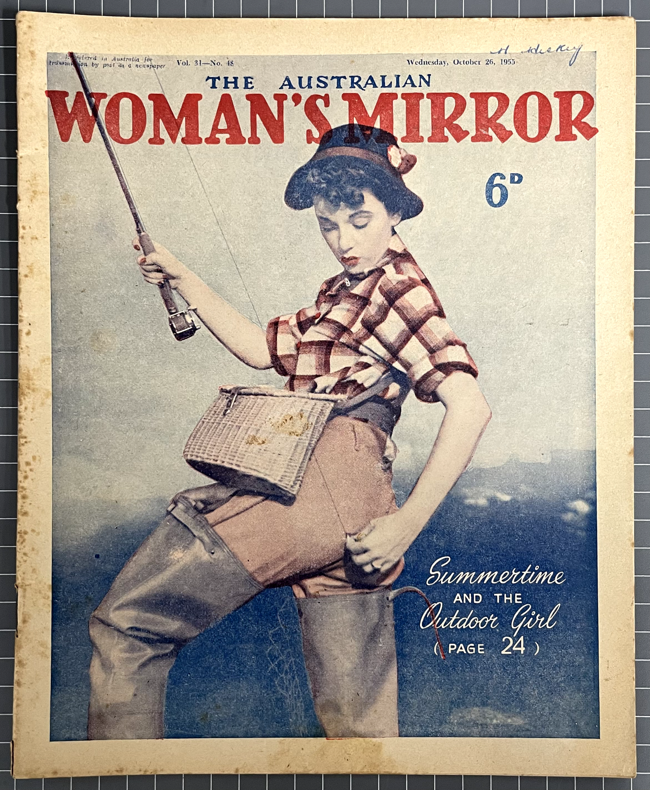 THE AUSTRALIAN WOMAN'S MIRROR VOL. 31 #48 INCLUDES THE PHANTOM COMIC 1955