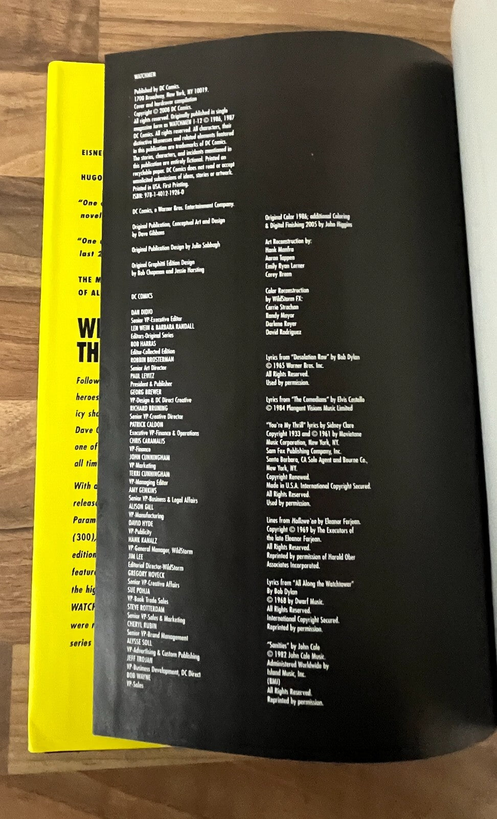 Watchmen by Alan Moore (Writer) & Dave Gibbons (Illustrator) HC/DJ, 2008 1st/1st