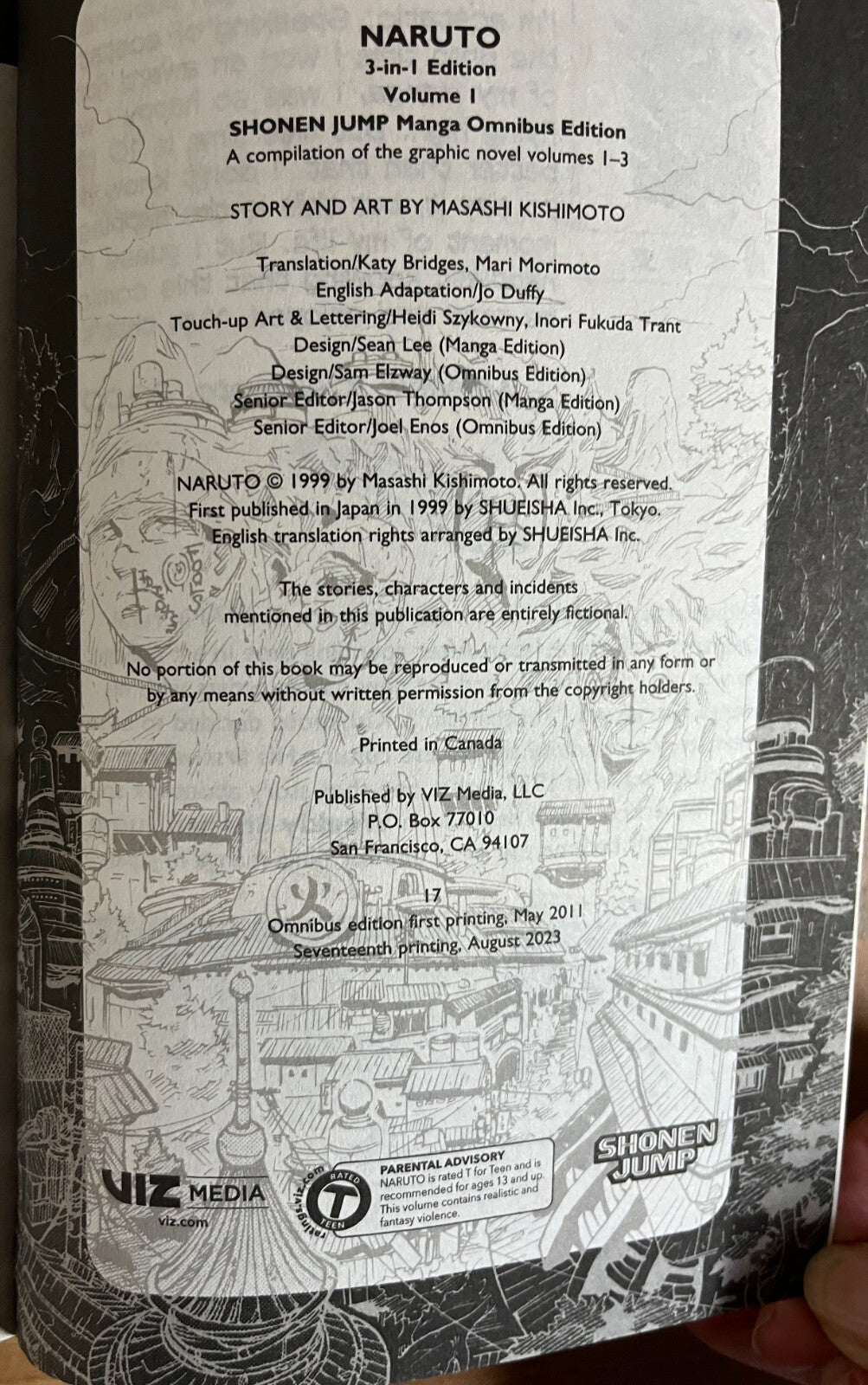 Naruto (3-in-1 Edition), Volumes 1, 2 & 3 Omnibus by Masashi Kishimoto...