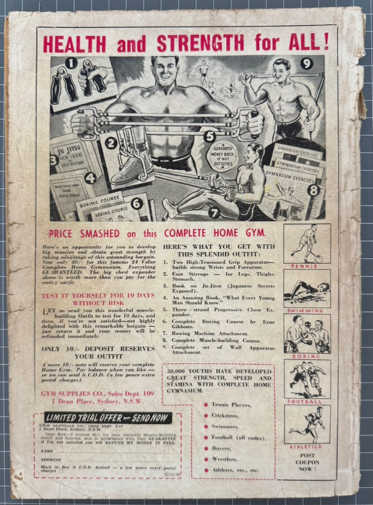 CENTURY THE 100 PAGE COMIC MONTHLY #5 COLOUR COMICS AUSTRALIAN PRE-DECIMAL 1956