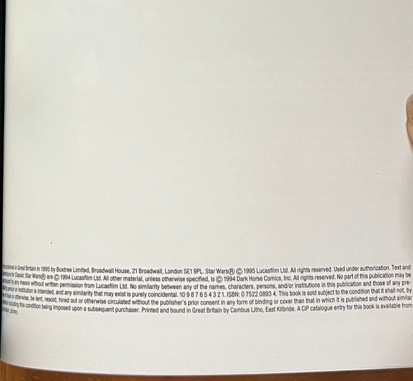 Classic Star Wars: A New Hope TPB Graphic Novel Roy Thomas Boxtree 1995