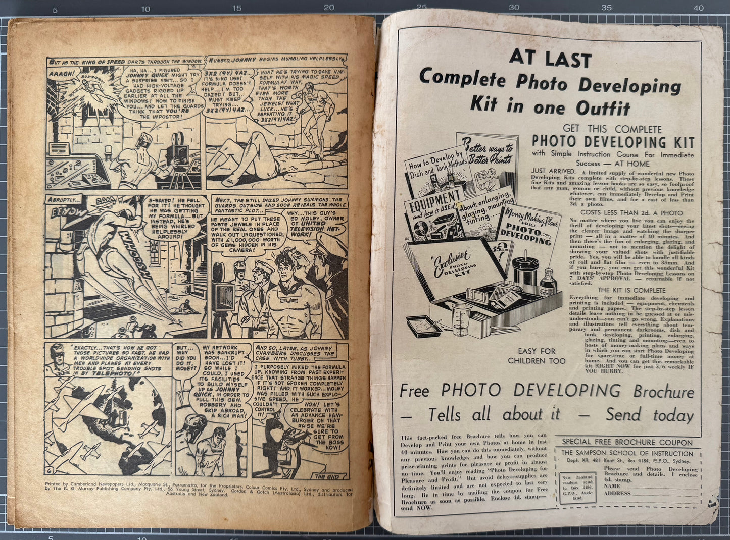 CENTURY THE 100 PAGE COMIC MONTHLY #5 COLOUR COMICS AUSTRALIAN PRE-DECIMAL 1956