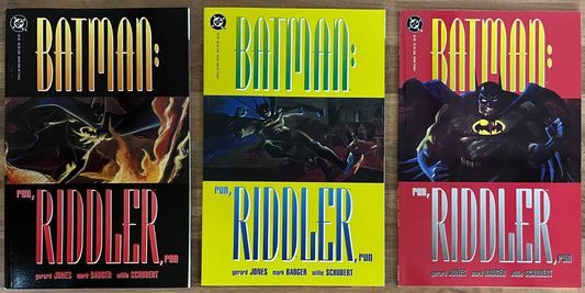 Batman: Run, Riddler, Run, #1, 2, 3 Complete Set by Jones, Badger, Schubert