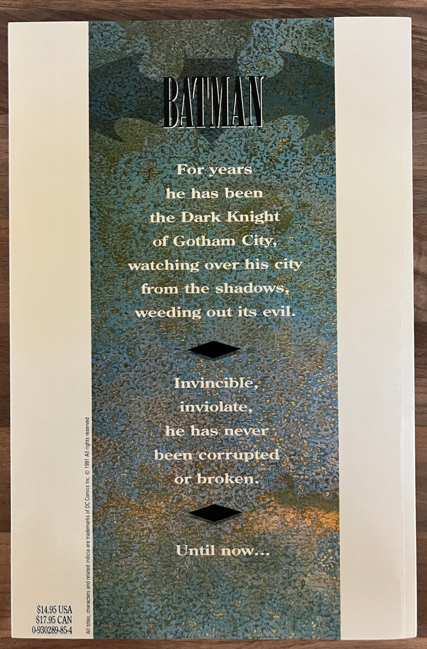 BATMAN: THE CULT , GRAPHIC NOVEL BY STARLIN, WRIGHTSON, WRAY