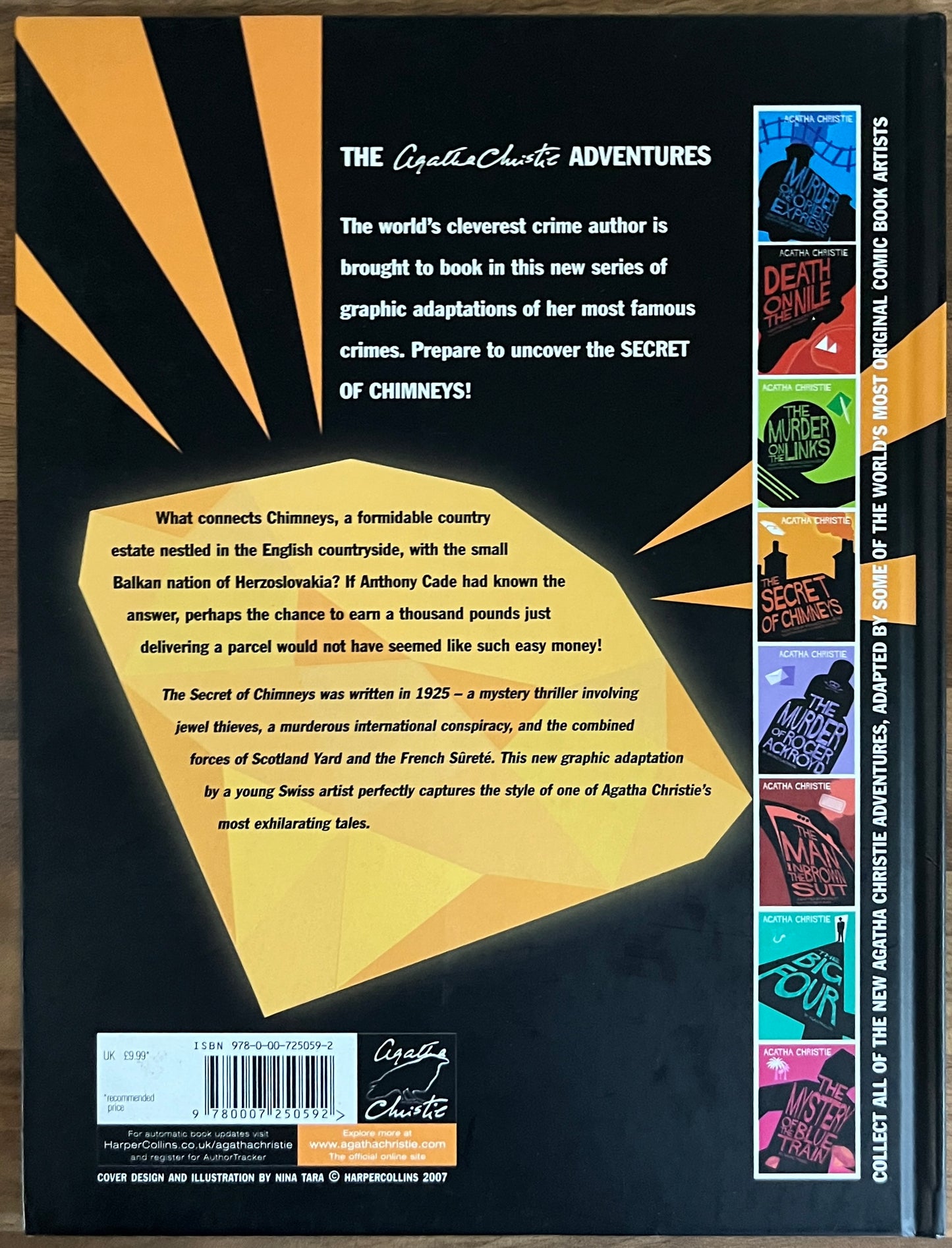 Agatha Christie: The Secret of Chimneys Graphic Novel Adapted by Francois Riviere, Illus. Laurence Suhner