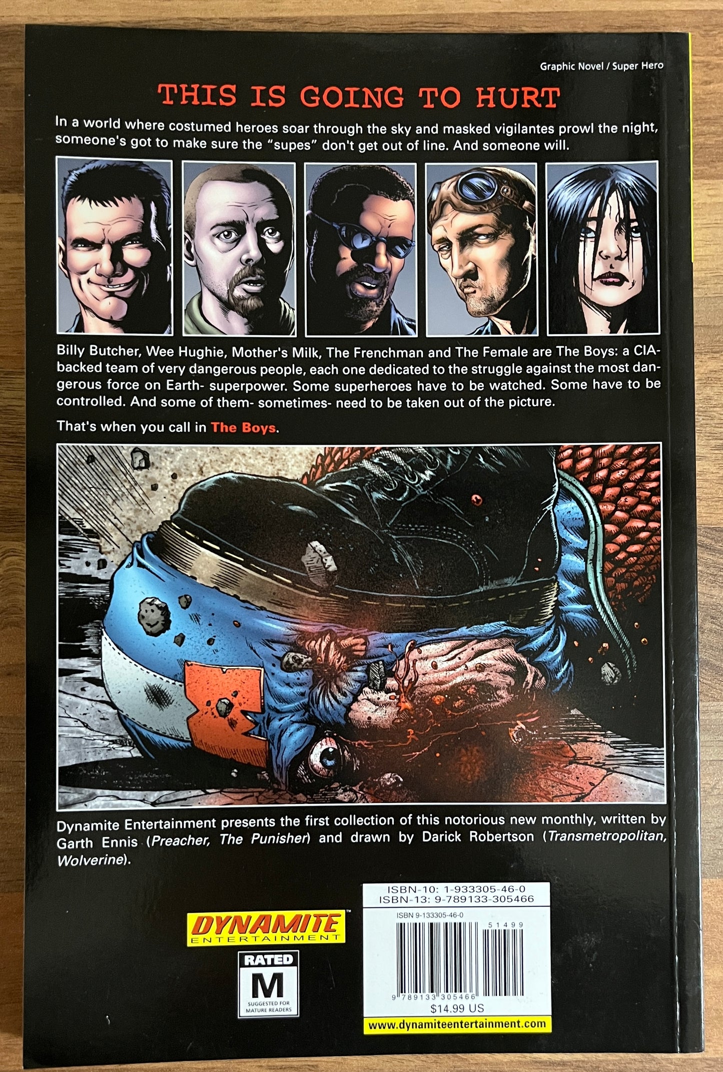 The Boys Volume One: THE NAME OF THE GAME by Garth Ennis & Darick Robertson