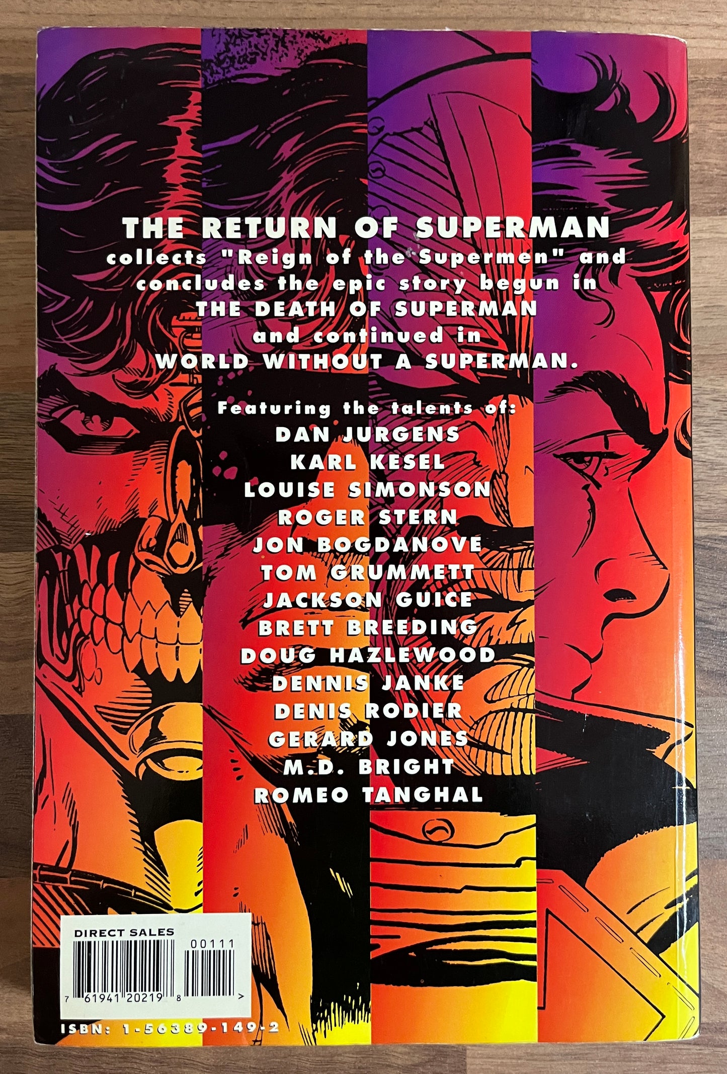 Superman: The Return of Superman Comic Book TPB - Dan Jurgens, L. Simonson et al 1993
