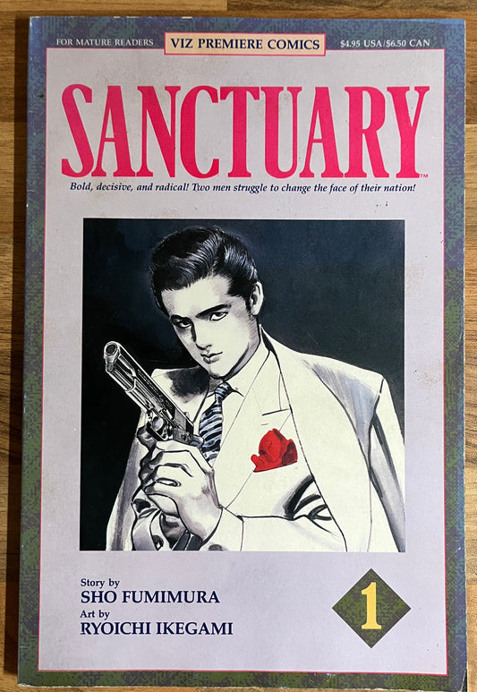 Sanctuary #1 Comic Book - Sho Fumimura & Ryoichi Ikegami 1992, Original 1st English Edition