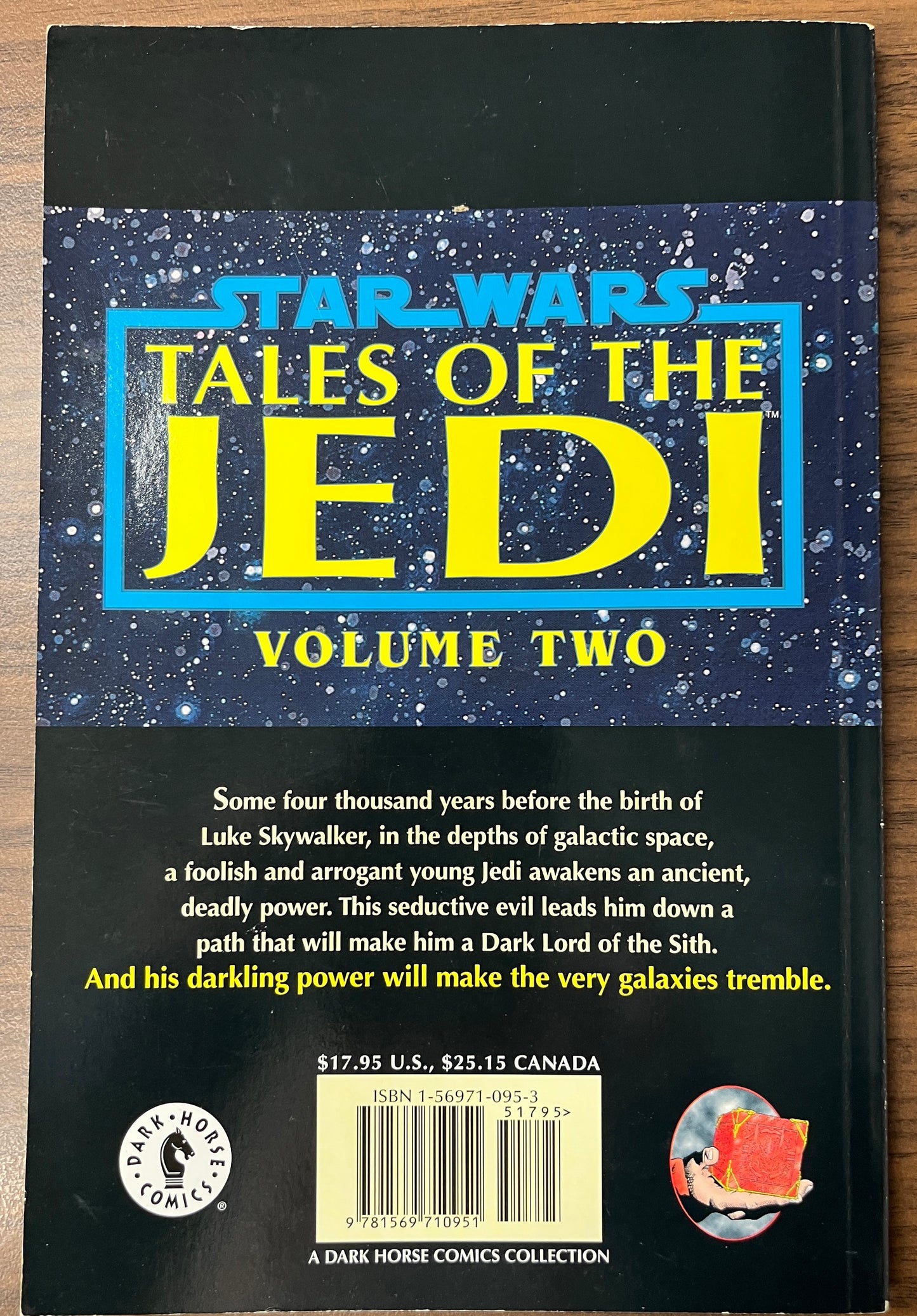 Star Wars: Tales of the Jedi - Dark Lords of the Sith Graphic Novel TPB, 1st Ed. Dark Horse