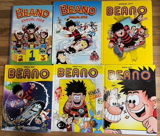 BEANO ANNUAL 2008, 12, 17, 18, 19, 20  BUY 1 OR MORE HARDCOVER