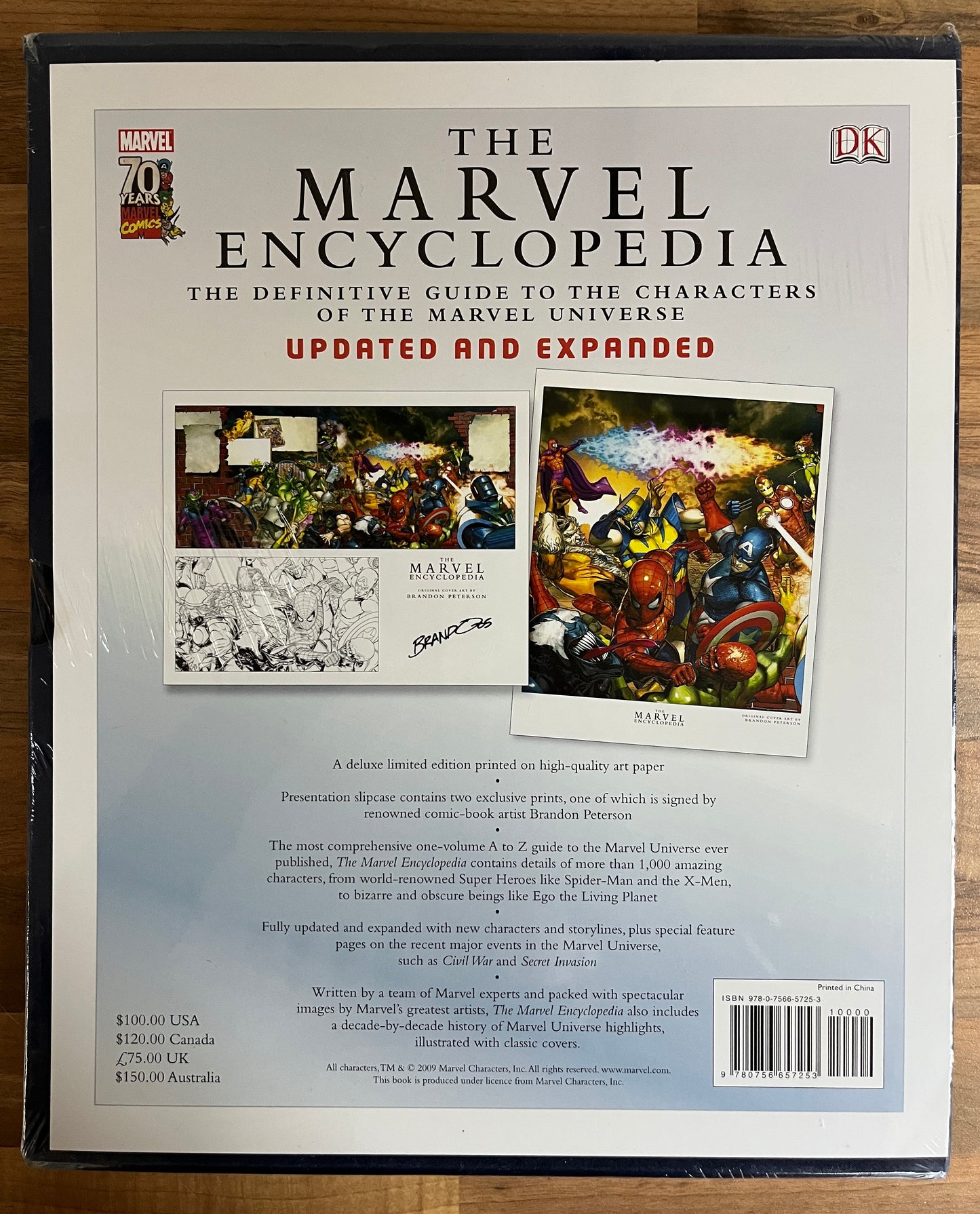 *RARE* The Marvel Encyclopedia, Definitive Guide to the Characters of the Marvel Universe, Updated, Expanded Deluxe Limited Set
