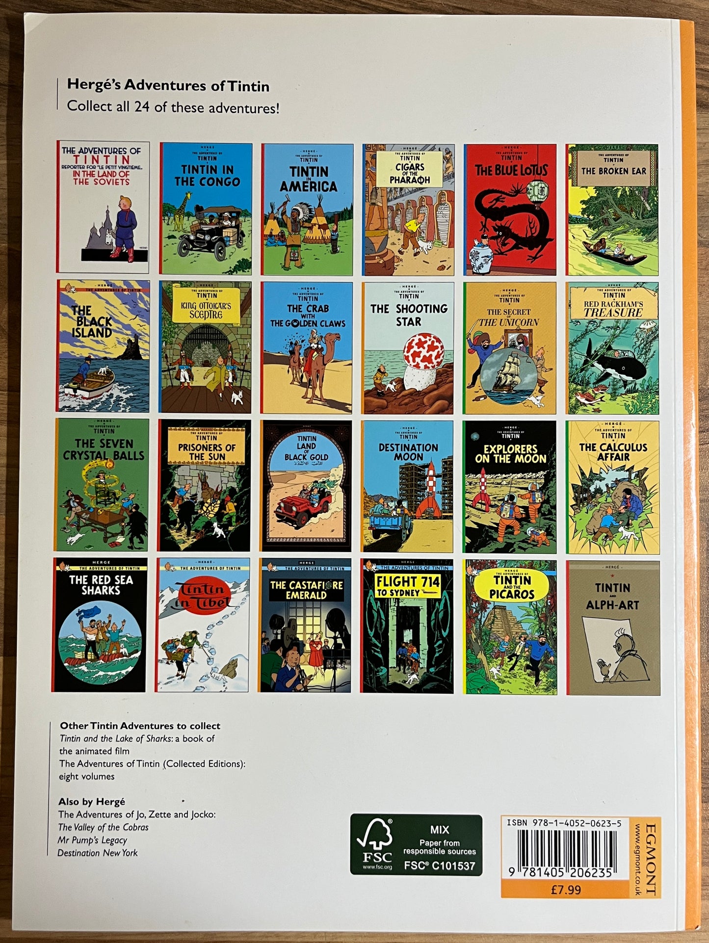 ADVENTURES OF TINTIN: RED RACKHAM'S TREASURE - HERGE, EGMONT PUBLISHERS