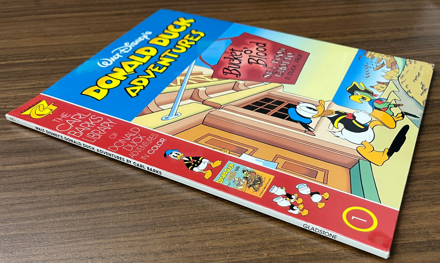 The Carl Barks Library of Donald Duck Adventures in Color No. 1 Bucket 0' Blood + Trading Card Brand New