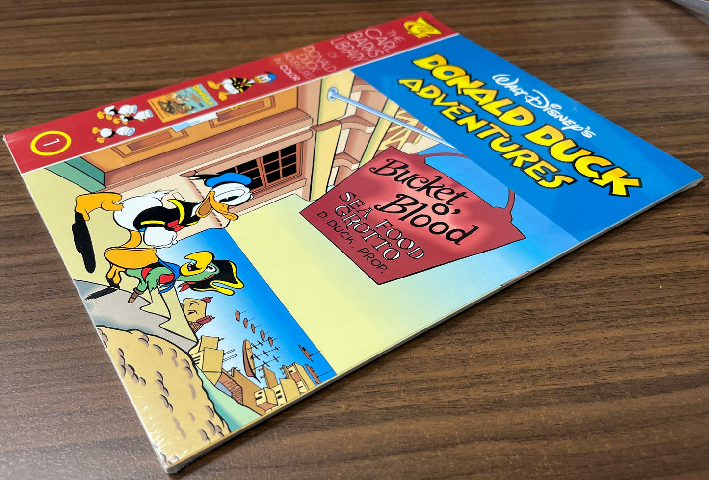 The Carl Barks Library of Donald Duck Adventures in Color No. 1 Bucket 0' Blood + Trading Card Brand New