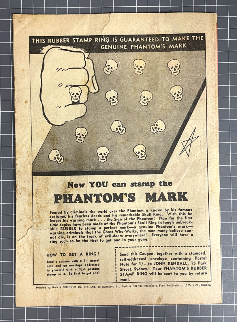 The Phantom #71 Comic Book, Frew Publications, 1954
