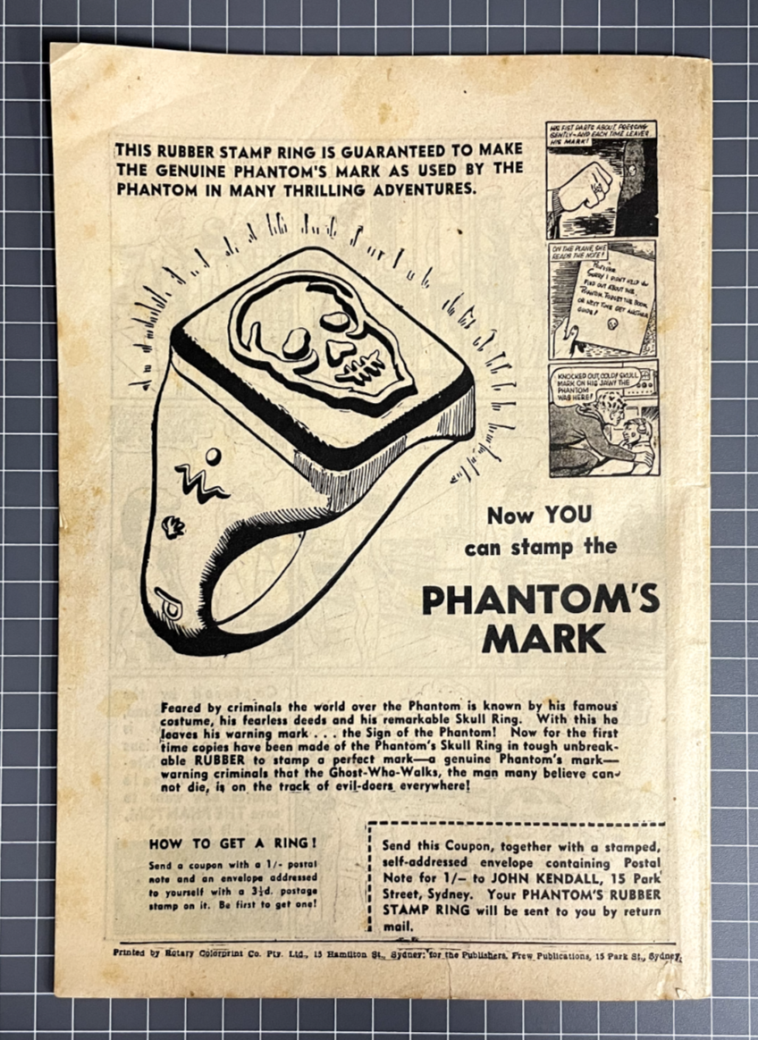The Phantom #74 Comic Book, Frew Publications, 1954