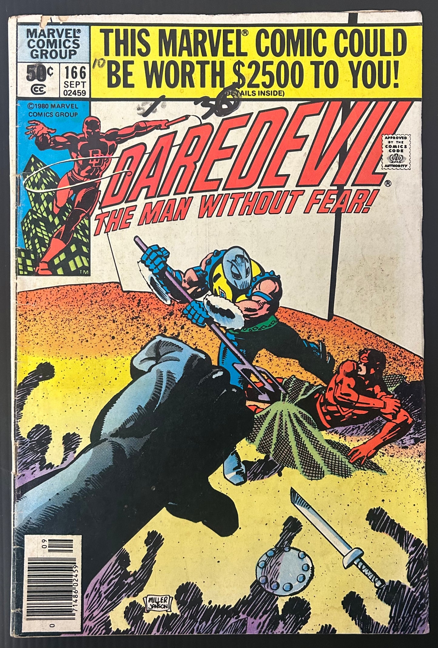 DAREDEVIL #166 [MARVEL COMCICS] NEWSSTAND 1980 VG-