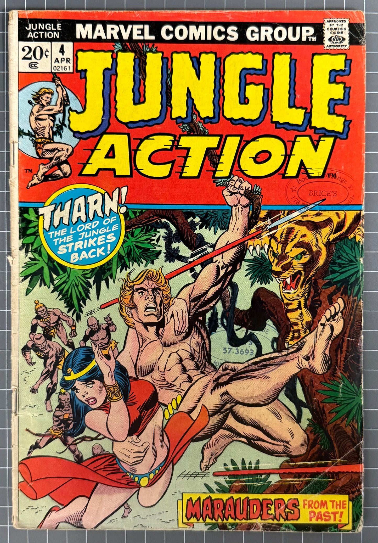 JUNGLE ACTION #4 [MARVEL COMICS] 1973 GD+