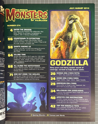 FAMOUS MONSTERS OF FILMLAND #274 [WARREN] HORROR MAGAZINE 2014 NM-