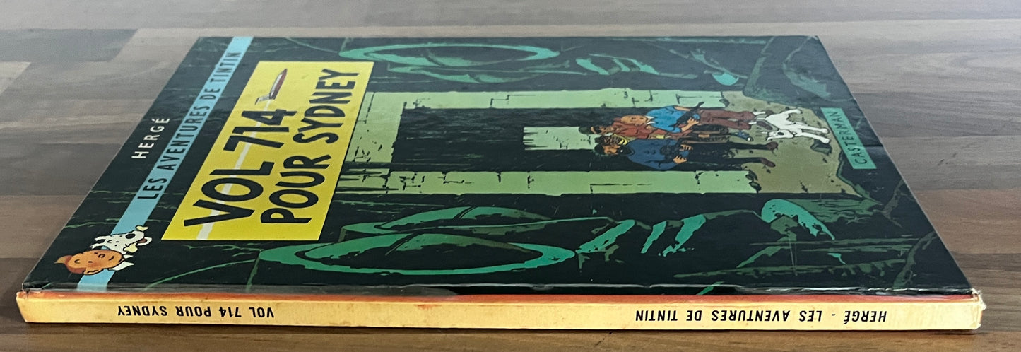 Les Aventures de Tintin: Vol 714 Pour Sydney HC. 1st Ed. 1968 Casterman "RARE"