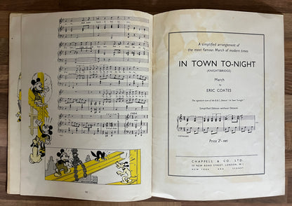 Folio of Songs Vol. II Walt Disney's Famous Pictures Mickey Mouse Silly Symphony
