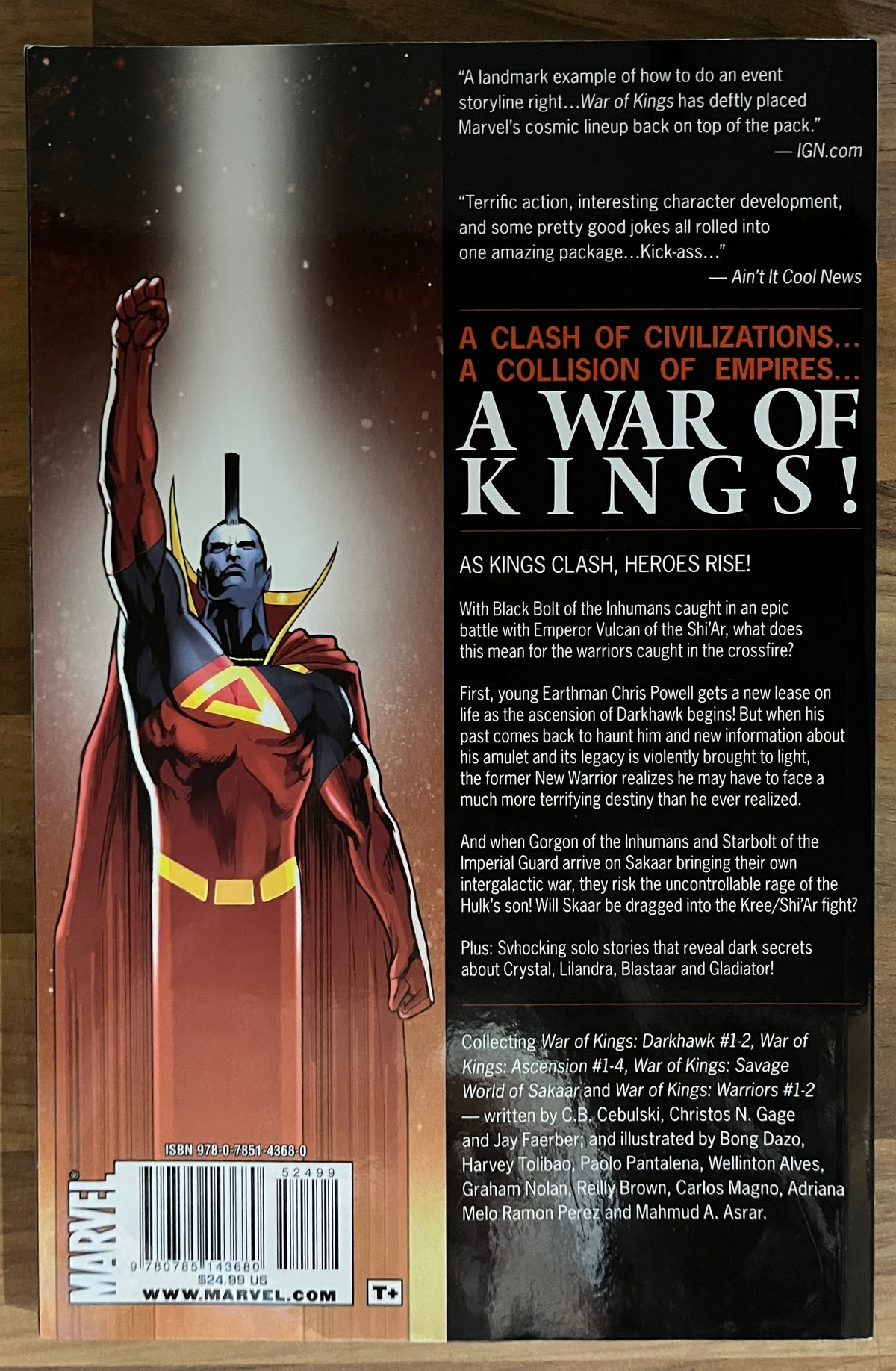 WAR OF KINGS: WARRIORS [MARVEL] TPB GRAPHIC NOVEL 2010