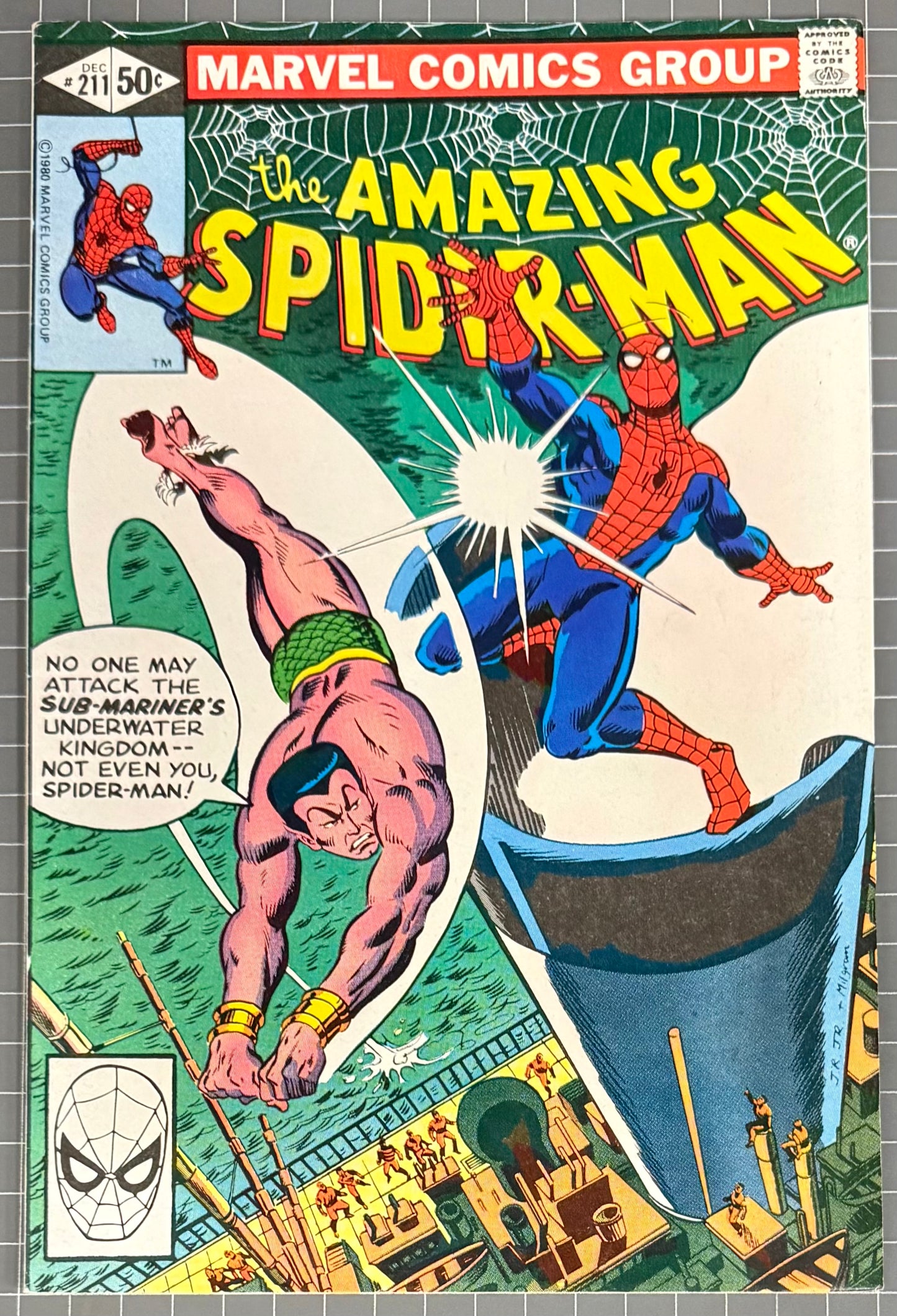 THE AMAZING SPIDER-MAN #211 [MARVEL COMICS] DIRECT 1980 FN/VF