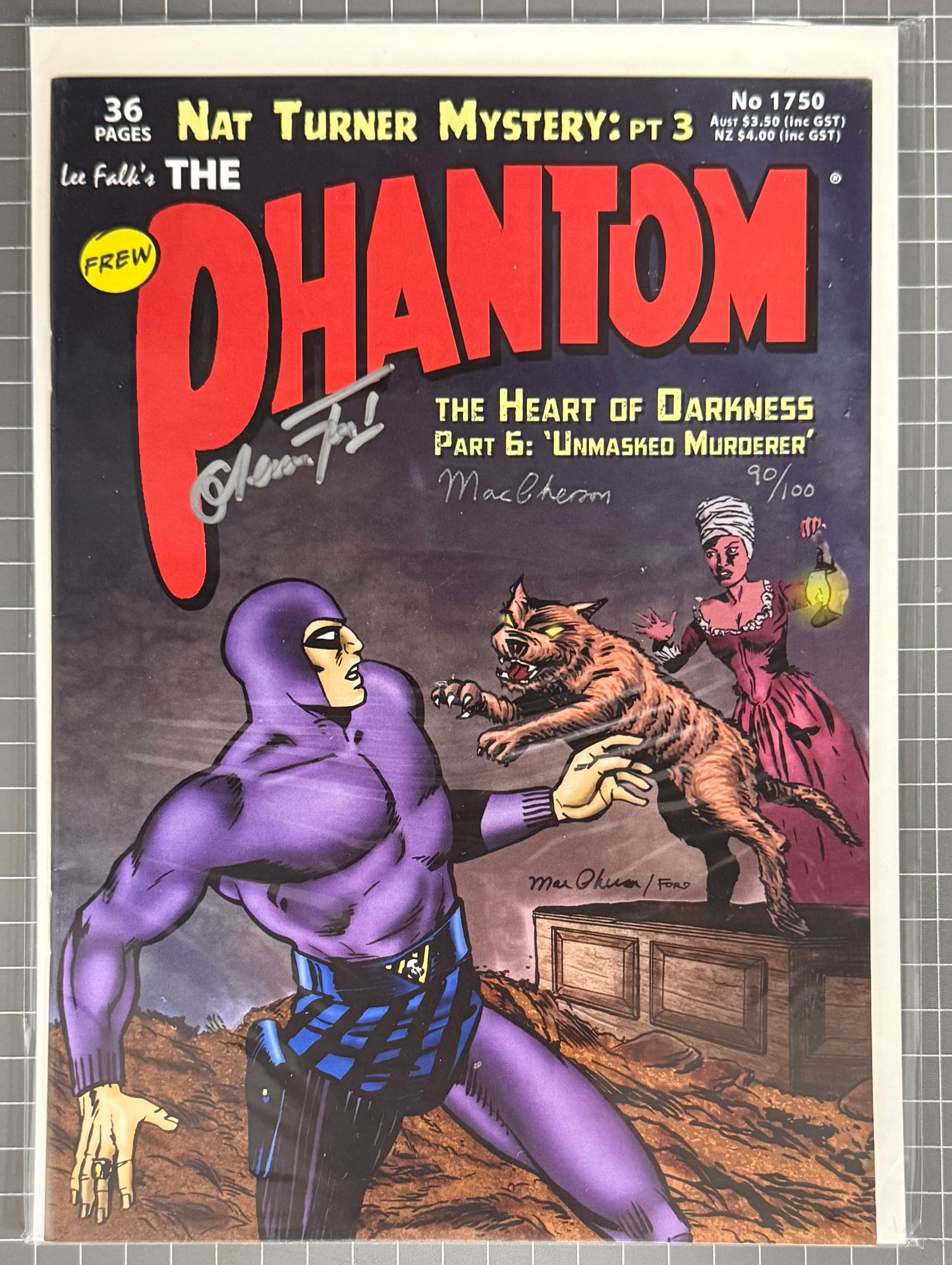 THE PHANTOM #1750 [FREW] ***SIGNED & LIMITED*** AUSTRALIAN COMIC 2016 NM