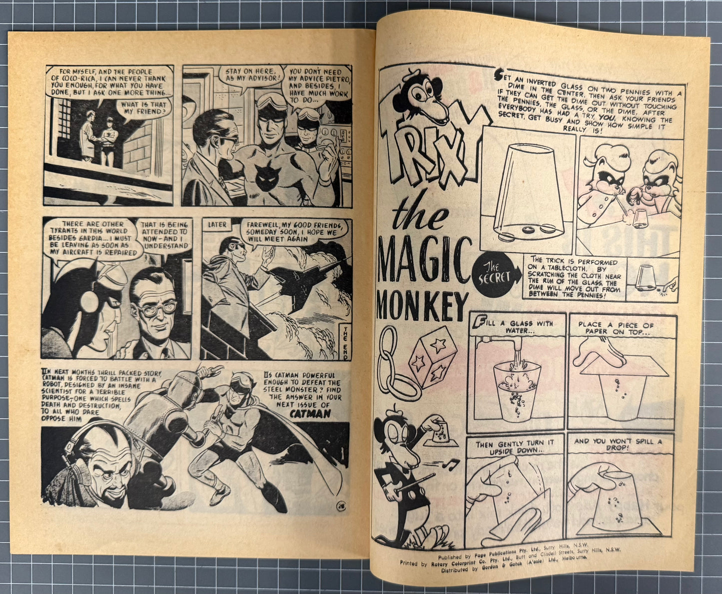 ADVENTURES OF CATMAN #19 [PAGE PUBLICATIONS] AUSTRALIAN COMIC 1966