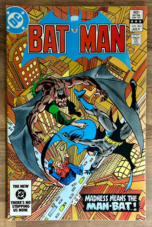 🔑 BATMAN #361 [DC COMICS] DIRECT *HARVEY BULLOCK DEBUT*  1983 VF-