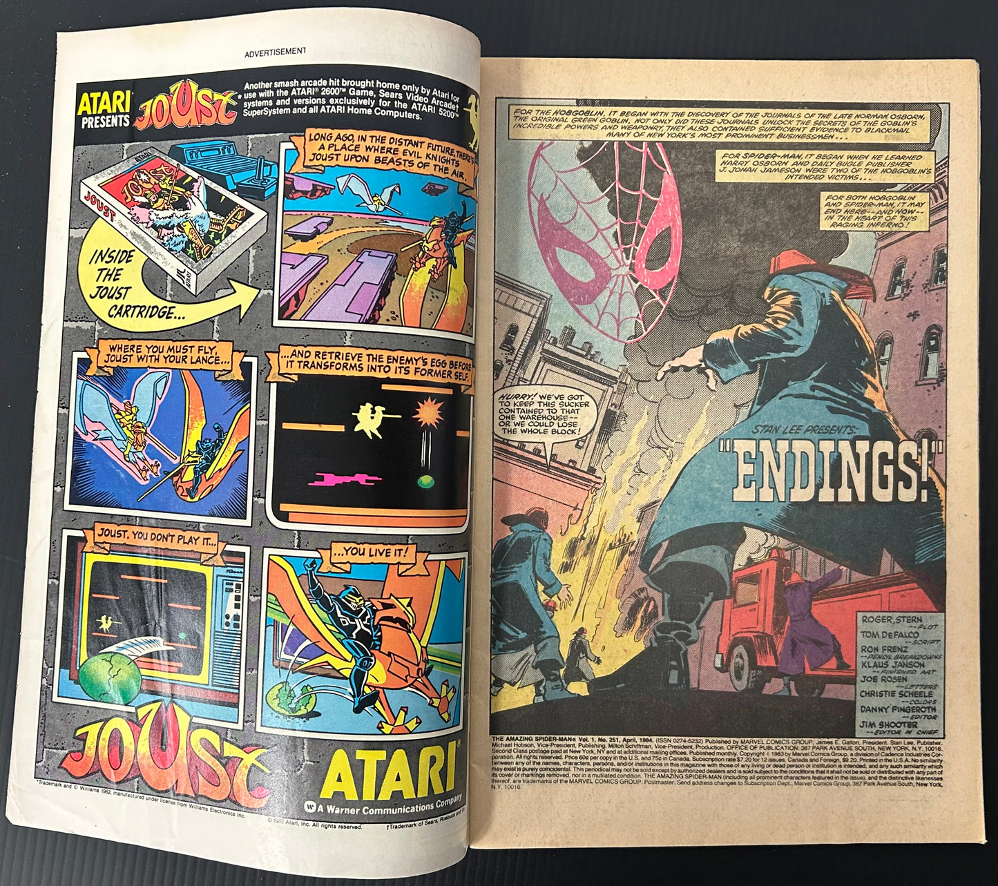THE AMAZING SPIDER-MAN #251 [MARVEL COMICS] NEWSSTAND 1984 VG-