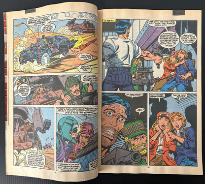 🔑 G.I. JOE #100 [MARVEL COMICS] DIRECT *MILESTONE ISSUE* 1990 FN