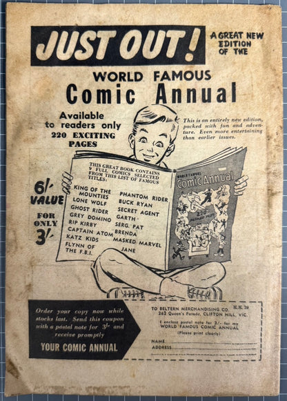 THE KATZENJAMMER KIDS #39 (ATLAS PUBLICATIONS) AUSTRALIAN PRE-DECIMAL COMIC 1954