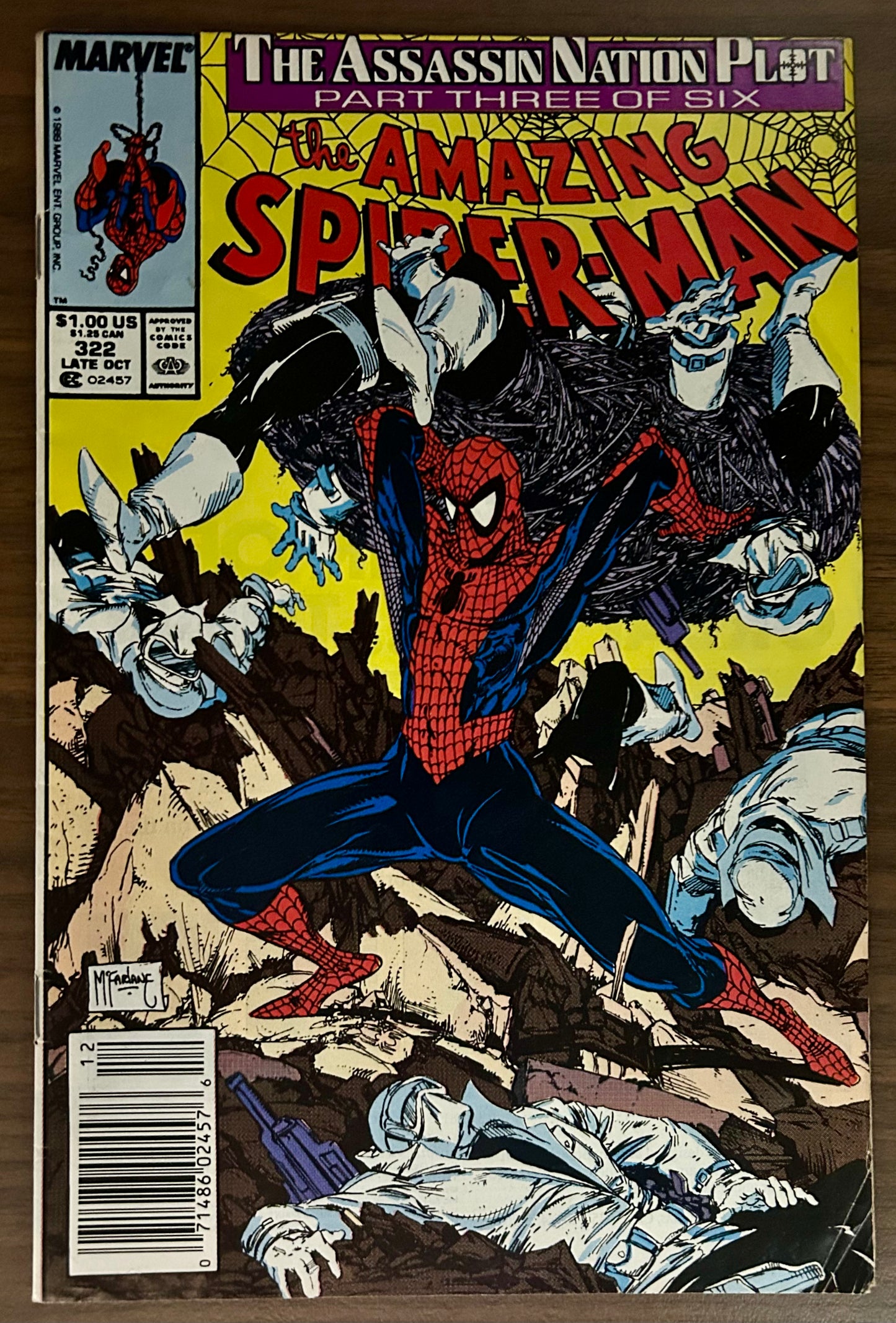 THE AMAZING SPIDER-MAN #322 [MARVEL COMICS] 1989