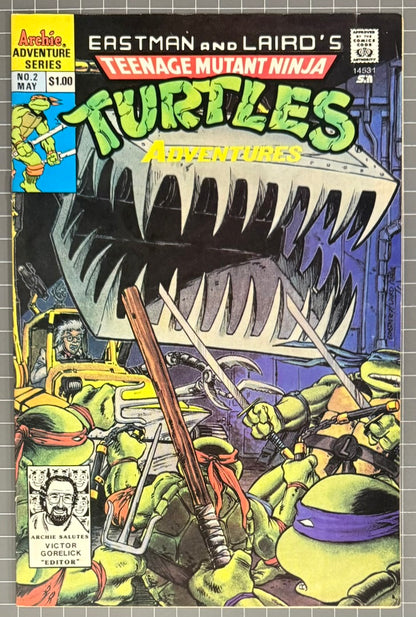 TEENAGE MUTANT NINJA TURTLES ADVENTURES #2 [ARCHIE COMICS] 3RD PRINT 1989 FN/VF