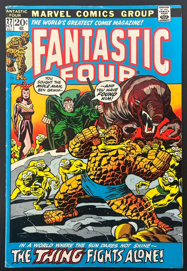 FANTASTIC FOUR #127 [MARVEL COMICS] DIRECT 1972 FN