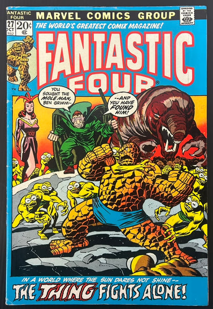 FANTASTIC FOUR #127 [MARVEL COMICS] DIRECT 1972 FN
